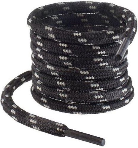 Baak - Schnürsenkel 150 cm schwarz/grau, Robuste Ausführung extra dick - schwarz/grau