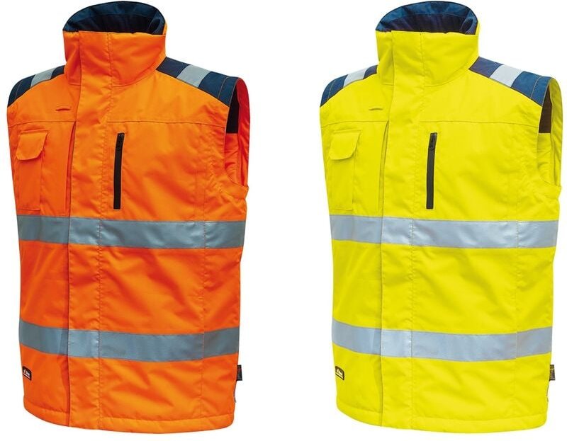 Prime gepolsterte Warnweste - m - Orange - U-power