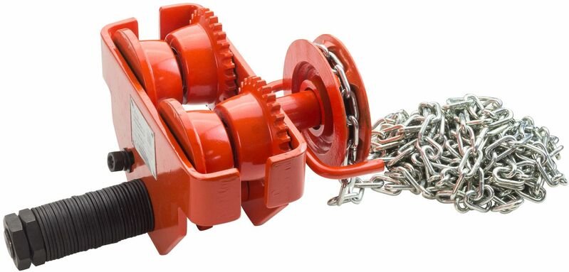 Dema - Laufkatze Rollfahrwerk Handfahrwerk Schiebefahrwerk bis 1 Tonne mit Haspelkette