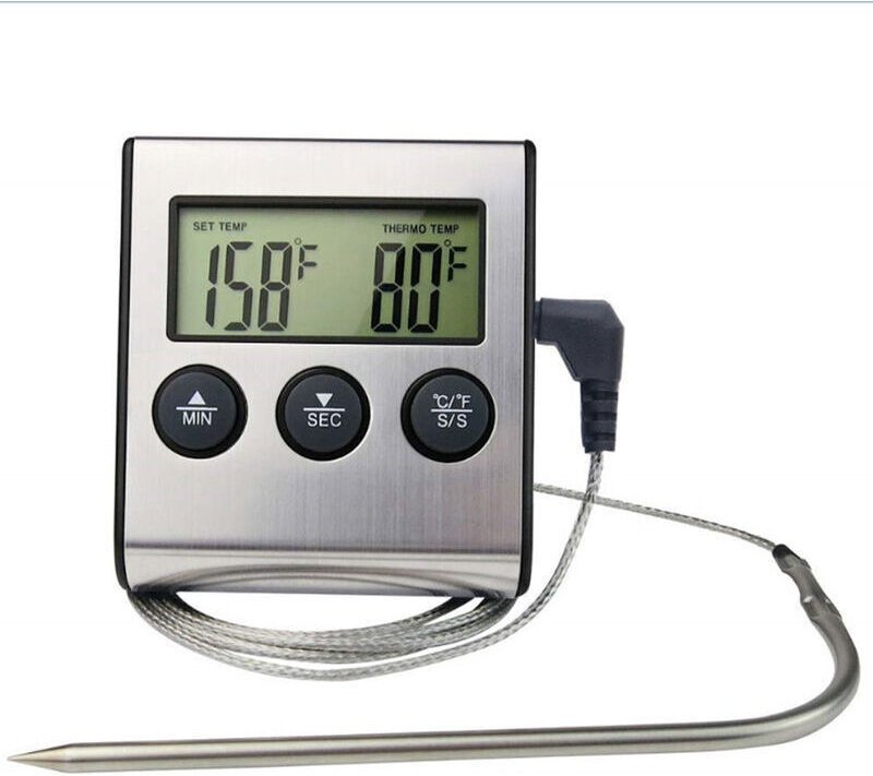 Küchen-Lebensmittelthermometer Timer-Sonde Lebensmittelthermometer Modell: SN015 Lieferung ohne Batterie