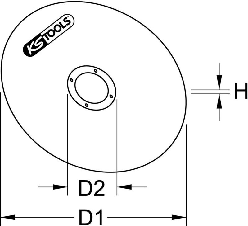 Ks Tools Hochleistungs-Dünntrennscheibe, ø 75 mm, 1,5 mm, 50er Pack