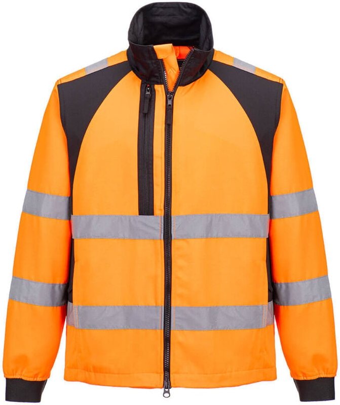 Thumbnail - Arbeitsjacke WX2 Eco Hi-Vis Orange/Schwarz 4XL