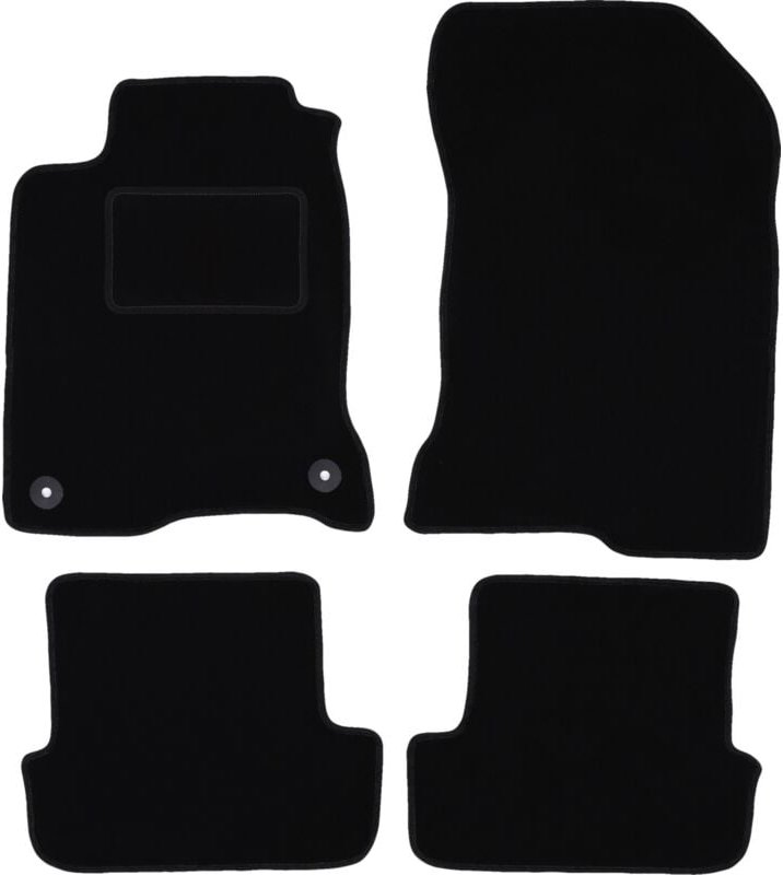 Schwarze Veloursmatten für: Renault Laguna III Coupé (2007-2015)