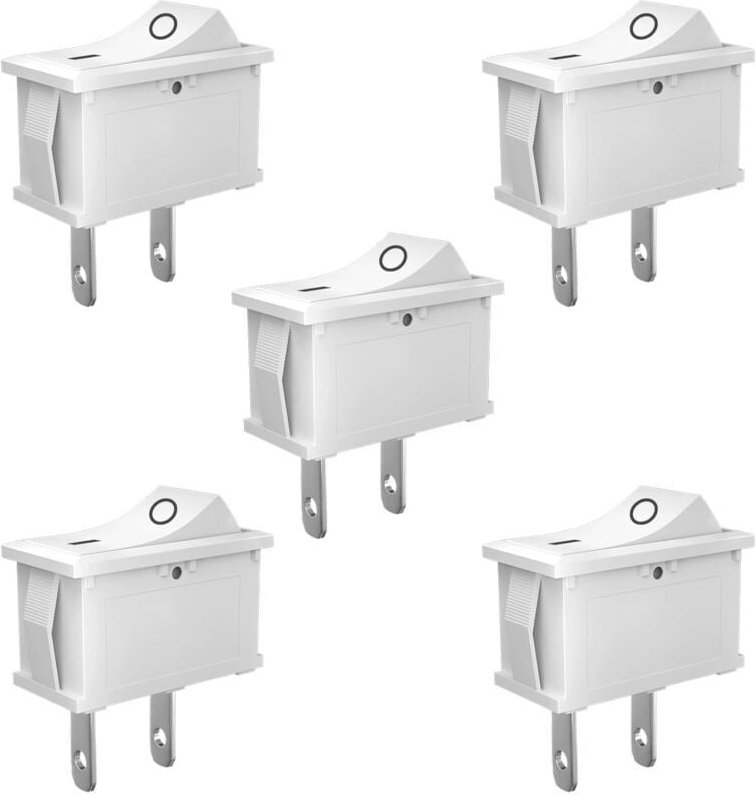 5-teiliger Kippschalter, Mini spst 10 mm x 15 mm EIN/AUS-Wippschalter, für Haushaltsgeräte im Autoboot - KZQ