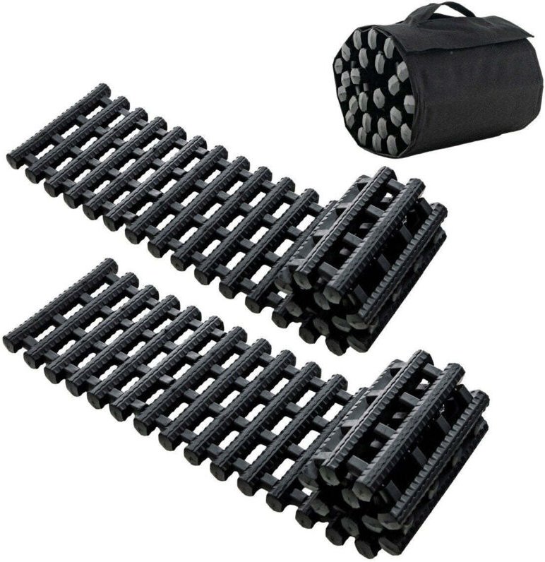 2er pack reifen traktionsmatten mit tasche notfall traktionshilfe schwarz 98 x 21 x 28 cm