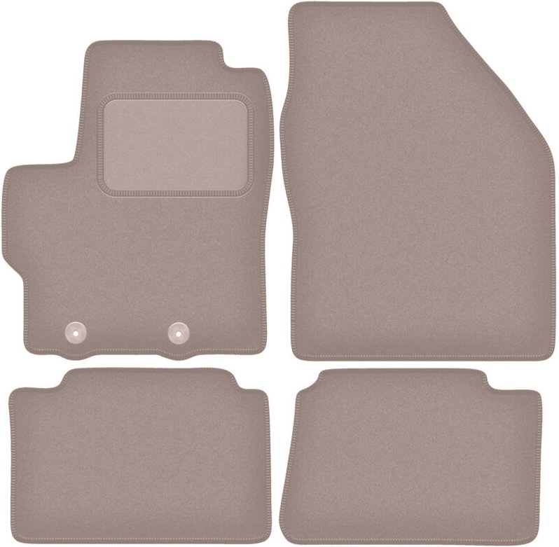 Beige Veloursmatten für: Toyota Yaris IV Schrägheck (2020-)