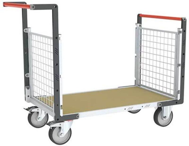 Modularer Gitterwagen 2-seitig - Platte 1075x755mm - Tragkraft 500kg - 806724642