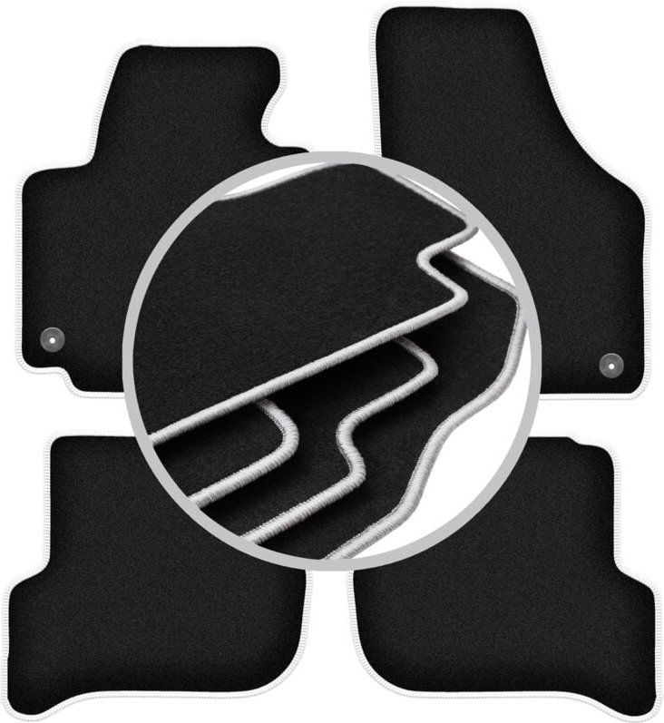 CARLUX-SILVER Autofußmatten für: Volkswagen Golf Plus Minivan (2005-2014)