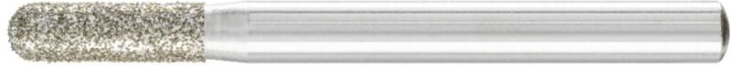 Diamant-Schleifstift Walzenrund Ø6,0mm Schaft-Ø6 mm D357 (grob) zum Schleifen von gfk/cfk - Pferd