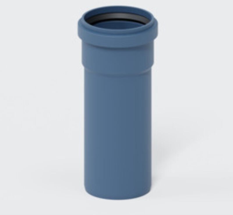 POLO-KAL NG Abflussrohr mit Muffe - schalldämmend - DN 75 - Länge 150 mm