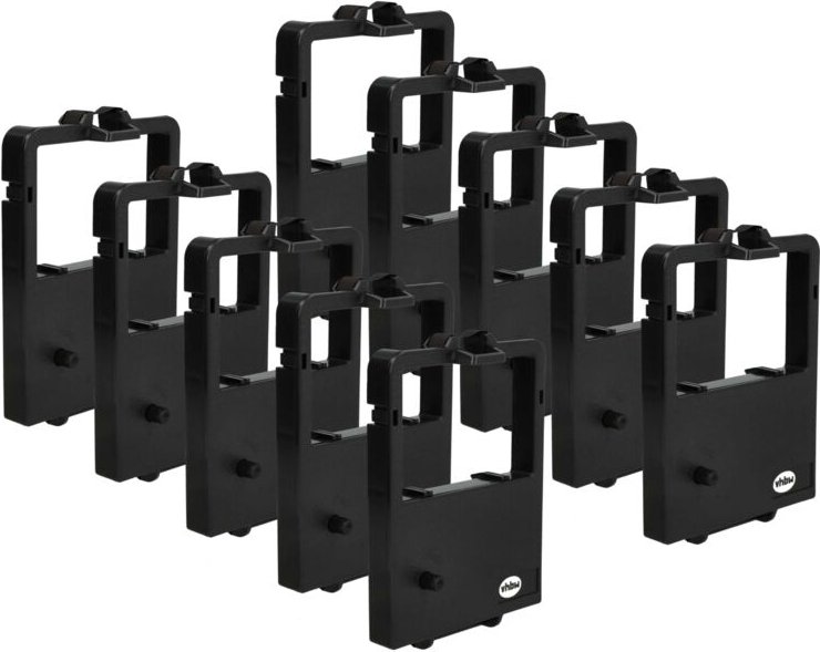 Vhbw - 10x Farbband Schriftband kompatibel mit nec Matrix Drucker P2X, P2Q, P2200XE, P22Q, P220Q, P30 Nadeldrucker, Bond...