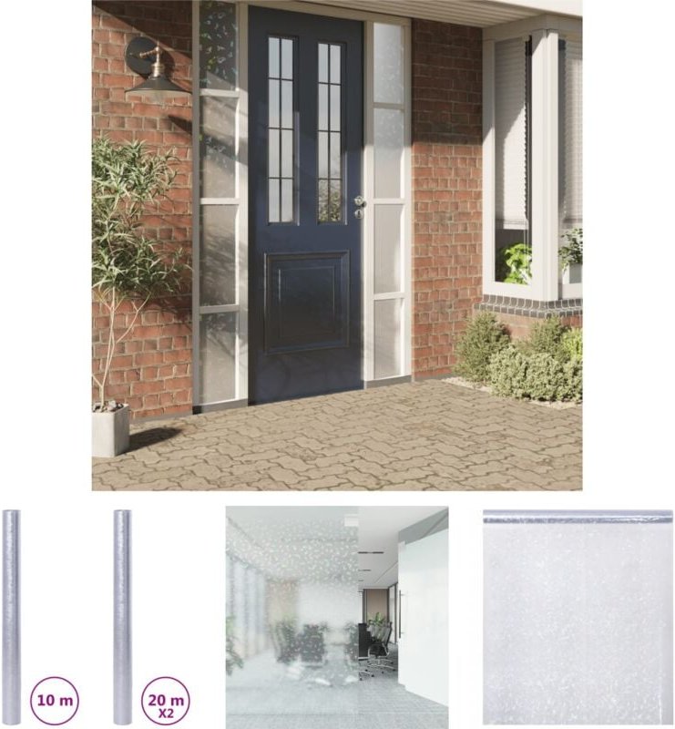 Thumbnail - The Living Store - Fensterfolien 3 Stk. Matt 3D Regenbogen-Muster pvc - Fensterfolie - Transparent