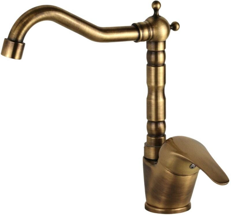 Pollini Acqua Design - Bronze-Küchenmischer mit verstellbarem Auslauf Pollini England MXBMC5TR3OA Bronze