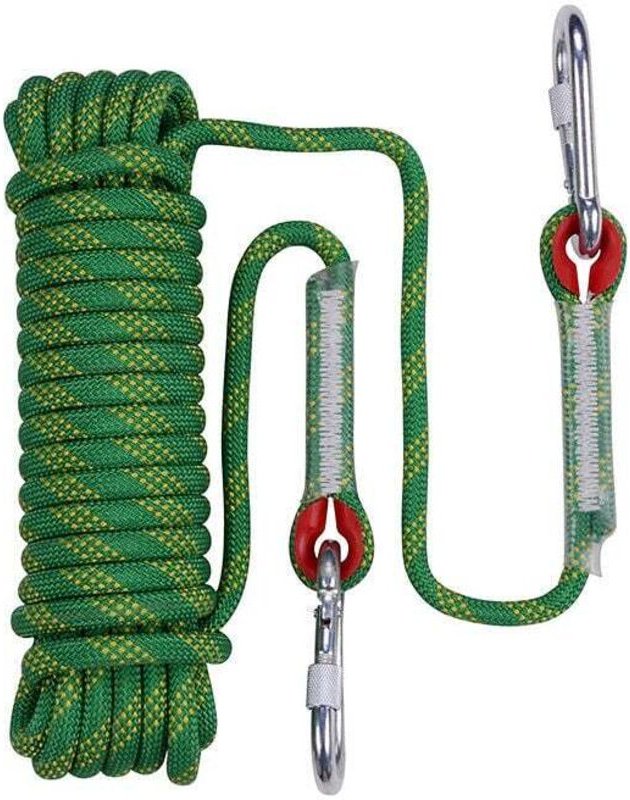 20 m Sicherheitsseil zum Klettern im Freien, reißfestes Bergsteiger-Rettungsseil, Seil mit 12 mm Durchmesser zum Wandern...