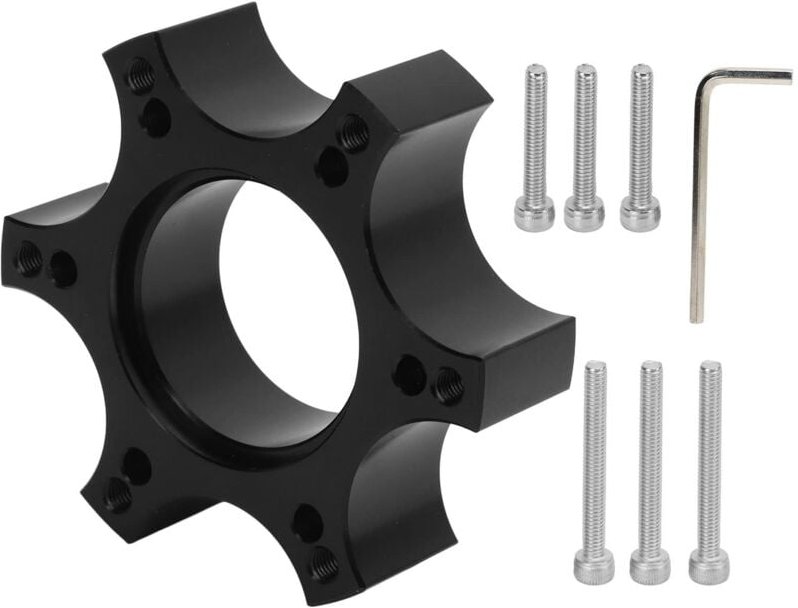 Thumbnail - Zoternen KIMISS Lenkrad-Schnellspannnabenadapter, Lenkradadapterplatte Aluminiumlegierung 70 Mm Abstandshalter für Thrus...