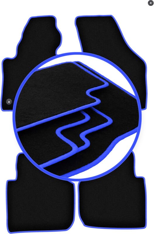 CARLUX-BLUE Autofußmatten für: Volkswagen Passat B6/B7 USA Limousine, Kombi (2005-2014)