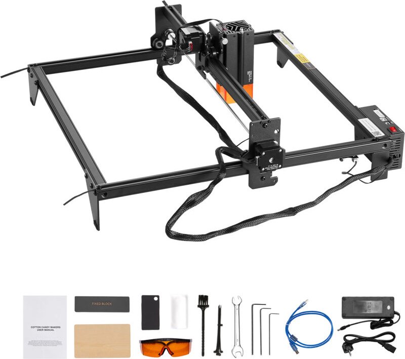 Lasergravierer mit 20 w Leistung, Graviermaschine für präzise Arbeiten, 35x40 cm Arbeitsfläche, 10000 mm/min Geschwindig...