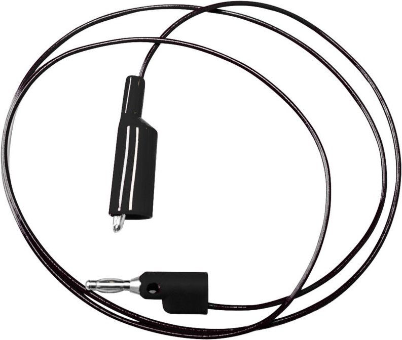 Mueller Electric - BU-2030-A-48-0 Messleitung Bananenstecker 4 mm Krokoklemmen 1.2 m Schwarz 1 St.
