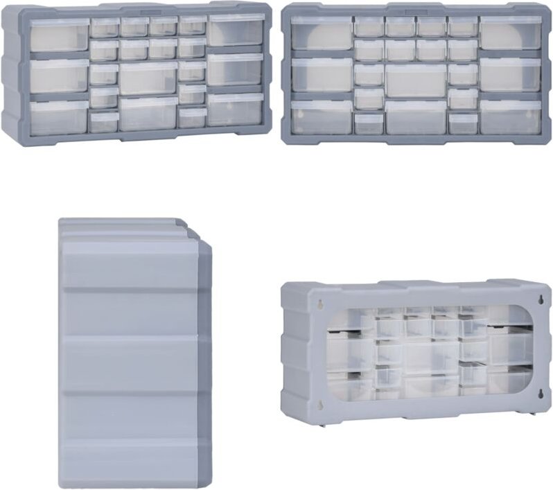 Multi-Schubladen-Organizer mit 22 Schubladen 49x16x25,5 cm - Multi-Schubladen-Organizer - Werkzeug-Organizer - Home & Li...