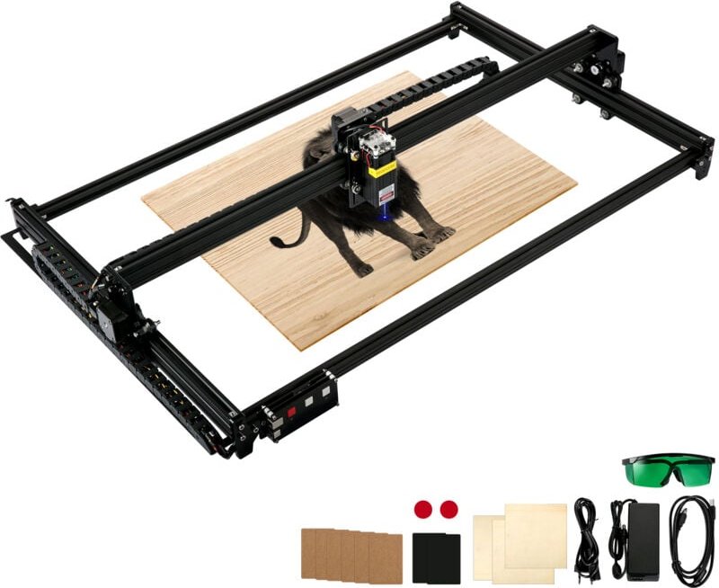 Desktop-Lasergravierer 460 x 810 mm Große Gravurfläche 6 w Laserleistung, Aluminiumlegierung - Mophorn