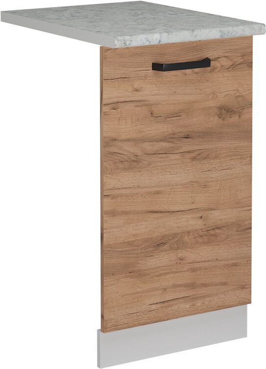 Vicco - Geschirrspülblende R-Line, Goldkraft Eiche, 45 cm , ap Marmor