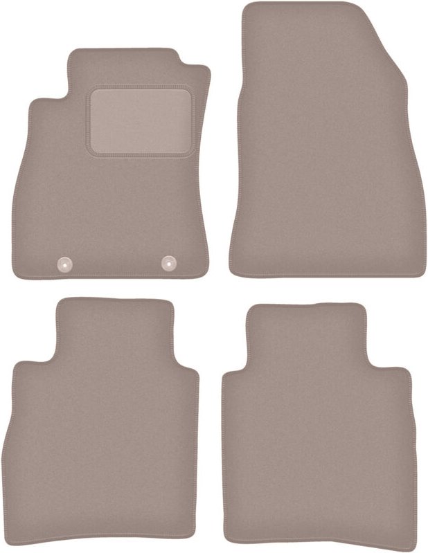 Beige Veloursmatten für: Nissan Pulsar C13 Fließheck (2014-)