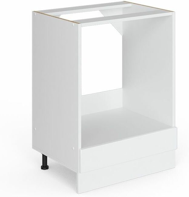 Herdumbauschrank R-Line, Weiß Hochglanz, 60 cm ohne Arbeitsplatte, Vicco