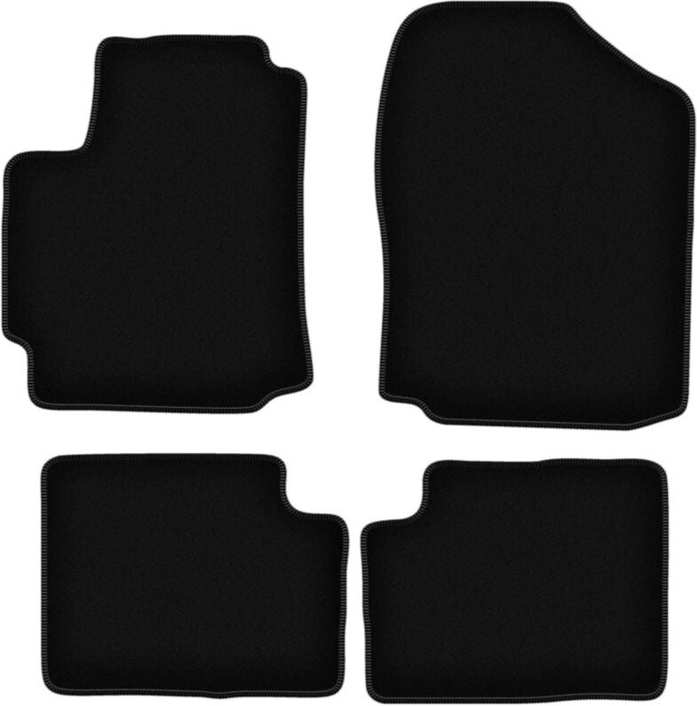 BASIC schwarze Veloursmatten für: Daihatsu Sirion III M300 Fließheck (2004-2010)