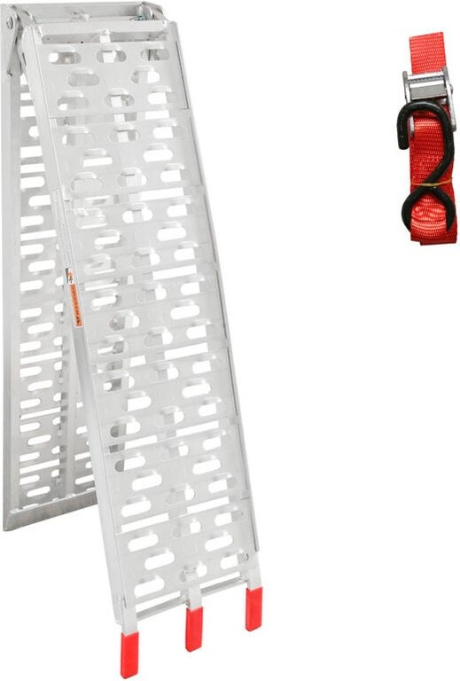 ALU Auffahrrampe Auffahrrampen Verladerampe Verladeschiene Klappbar Motorrad Auto Rampe