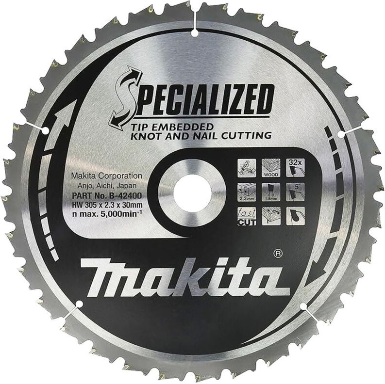 Sägeblatt specialized 305x30x32Z - Makita