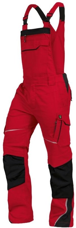 Leibwächter Latzhose Flex-Line FLEXL22 Gr. 48 rot/schwarz