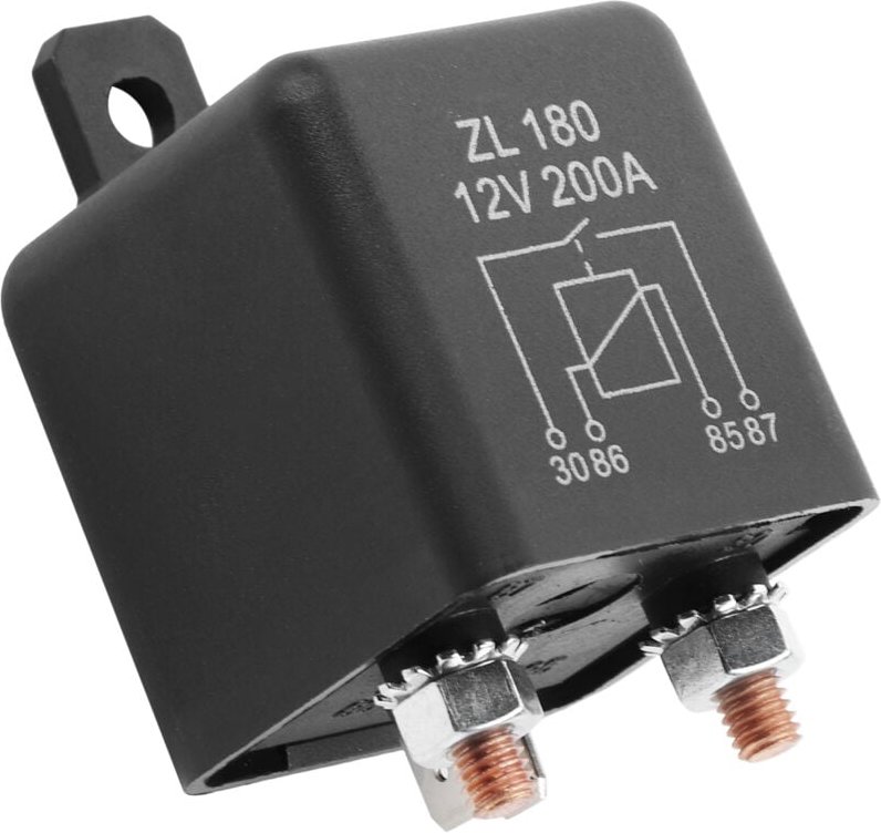 Thumbnail - Schalterrelais 12V 200A Kfz Relais, Relaisschalter Hochleistungs pkw lkw Motorboot Autostarter Split Ladungs Ein/Aus Rel...