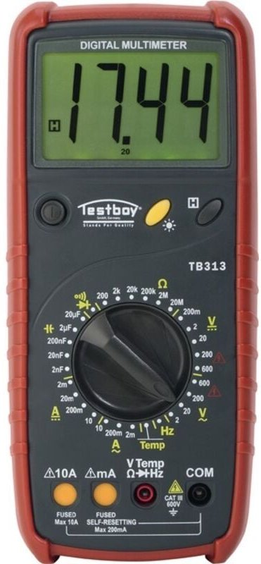 Testboy - tb 313 Hand-Multimeter digital cat iii 600 v Anzeige (Counts): 2000