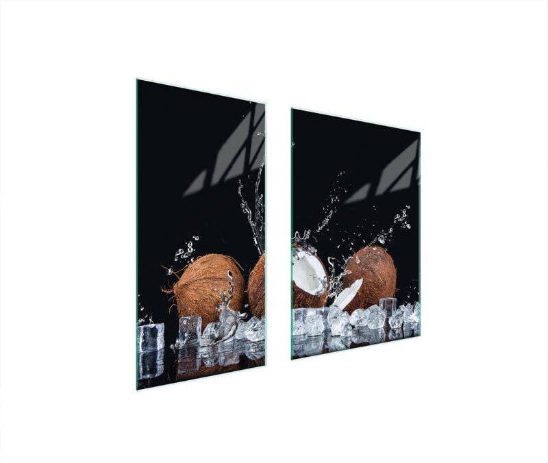 GLASSCHUTZPLATTE BOARD 75x52 KOKOSNUSS