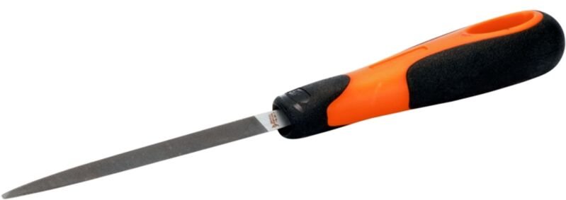 Bahco ERGO-Dreikantfeile, Halbschlichthieb, 150 mm, Hieb 2