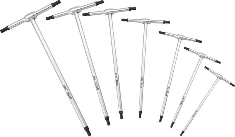 USAG 280 T/SE7 Satz mit 7 Sechskant-T-Schlüsseln mit Außengewinde