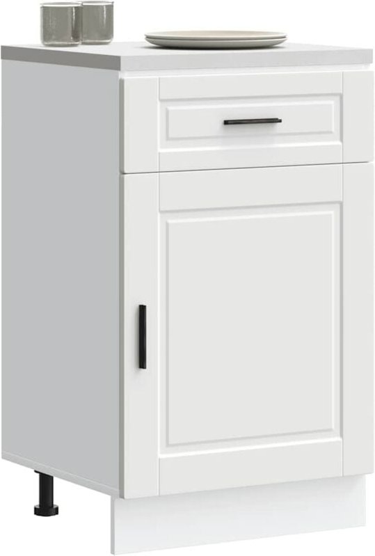 Küchenunterschrank Porto Weiß Holzwerkstoff - Vidaxl