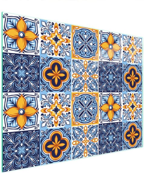 Glasschneidebrett 52x40 Mosaik