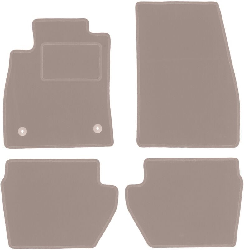 Beige Veloursmatten für: Ford Fiesta MK8 Fließheck (2017-)