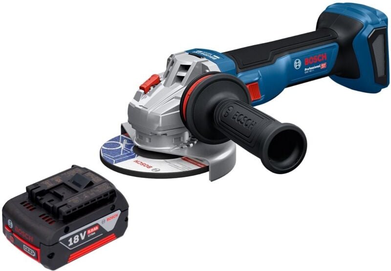Bosch GWS 18V-11 Professional Akku Winkelschleifer 18 V 125 mm + 1x Akku 5,0 Ah - ohne Ladegerät