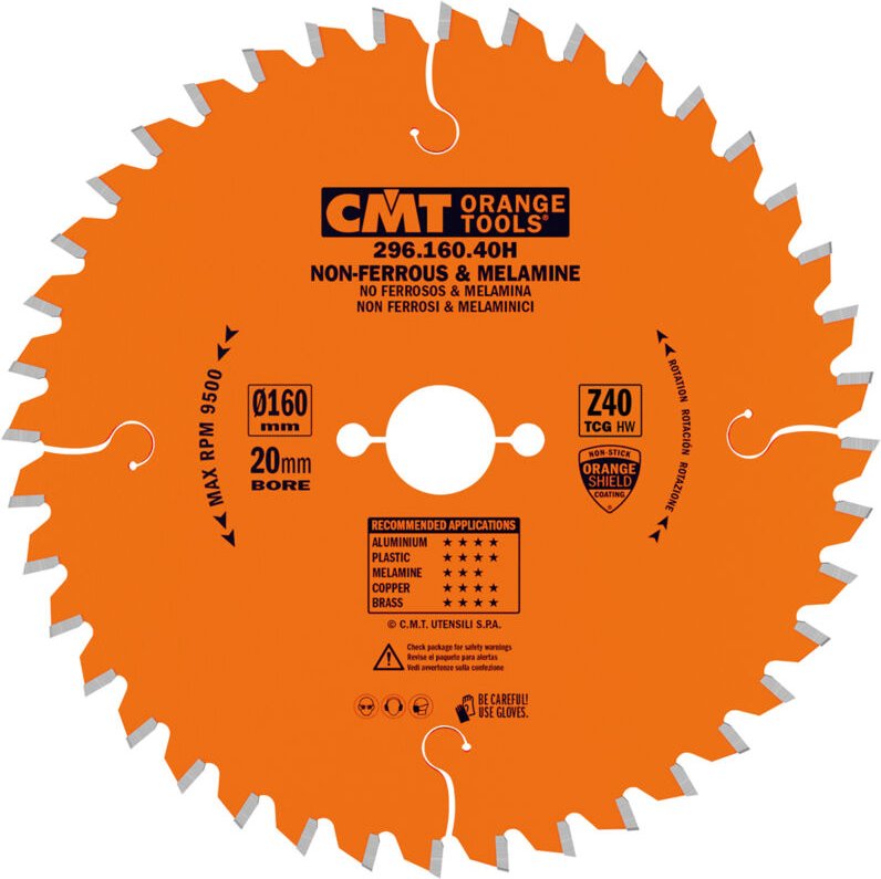 296.120.36H Sägeblatt für Nichteisen-Kunststoff HW 120x1,8/1,2x20 Z36 TCG -6°NEG