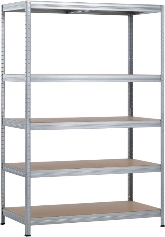 Thinia Home - Modulares Metallregal mit 5 Böden, 1250 kg, 120 x 60 x 180 cm