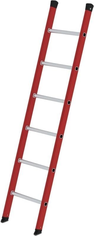 Günzburger Steigtechnik - Sprossen-Anlegeleiter GFK/Alu ohne Traverse 6 Sprossen - 035006