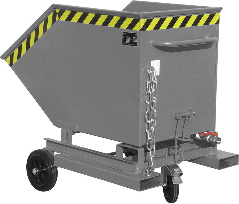 Bauer Späne-Kastenwagen SKW-ET 400, lackiert, Mausgrau