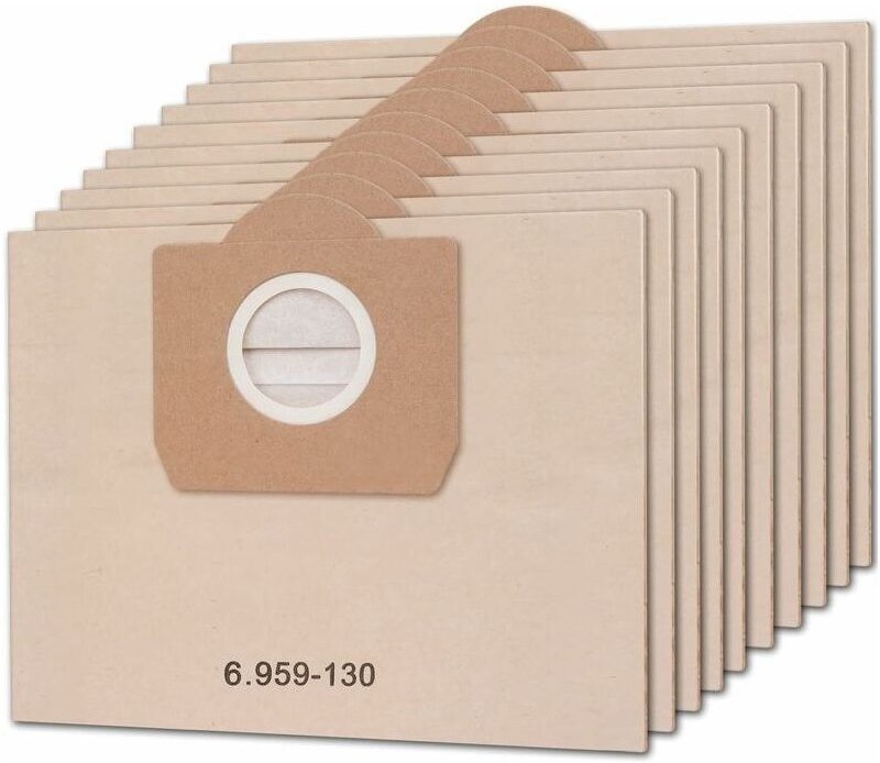 Thumbnail - 10 Stück Staubsaugerbeutel für Karcher 6.959-130.0 WD3 WD3P MV3 A2204 A2254 A2604 Ersatz-Papierfilterbeutel für Nass- un...