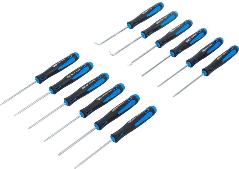 Feinmechaniker-Schraubendreher und Haken-Satz 12-tlg.