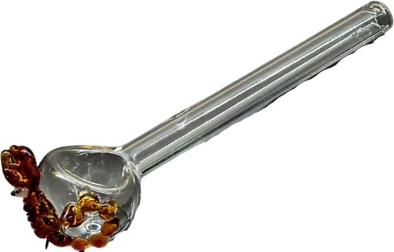 Löffelförmige Glaspfeife - Scorpion Model Pipe 5-0248