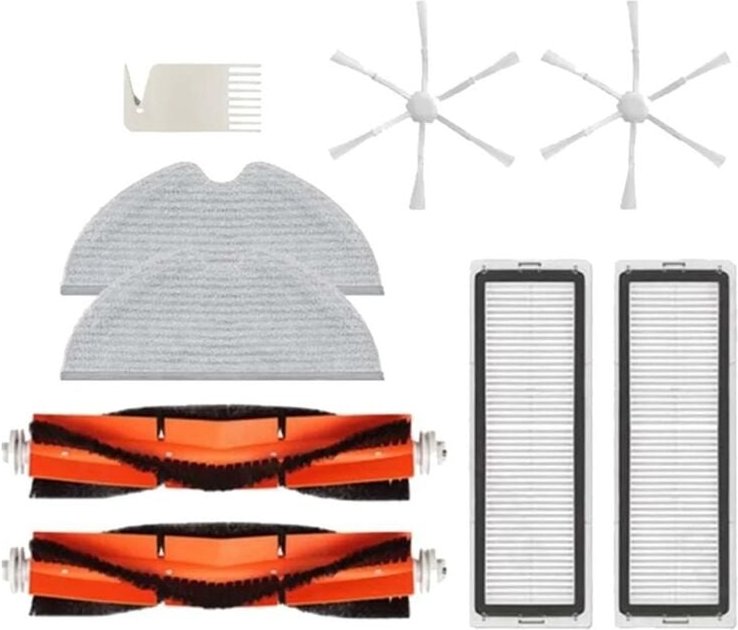 Hauptseitenbürstenfilter Mopptuch Ersatzzubehörsatz