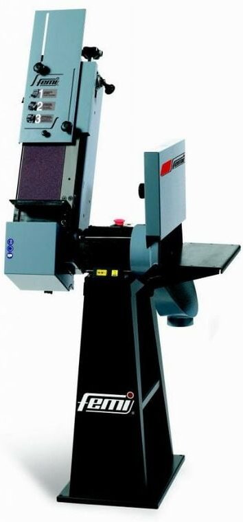 Kombi Bandschleifer / Tellerschleifer Femi mit Sockel - Dreiphasig 1600W Band 150 x 1750 mm - 8286232