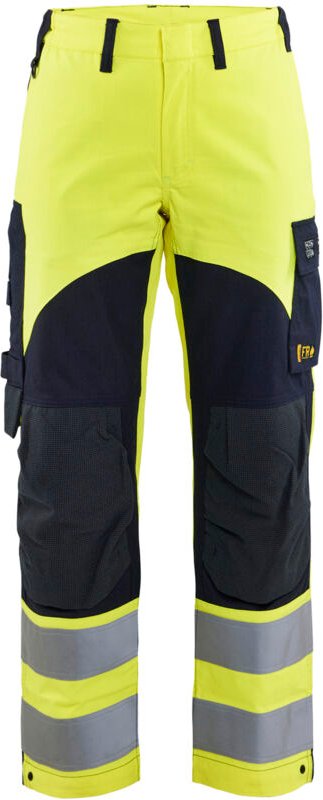 Multinorm Arbeitshose für Frauen 7189 - Neon Gelb / Marine 2XL - FR(52) - SE(C50) - Normen